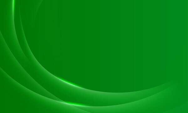 Vector abstract modern wave banner green background