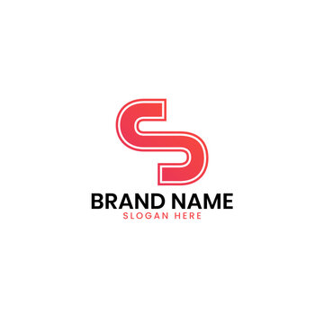 s or ss letter logo design. 