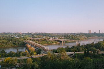 bridge over the river in the city