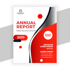 creative corporate annual report template design for data presentation