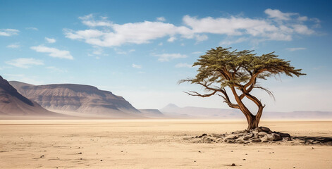 A trees in the desert
