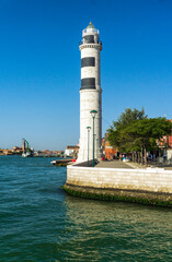 Light house on Murano island near Venice, Italy.