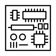 Motherboard icon design 
