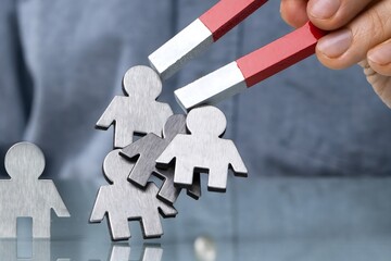 Magnet Attracting Paper Cut Out