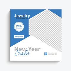 Obraz premium jewelry sale for social media post web banner