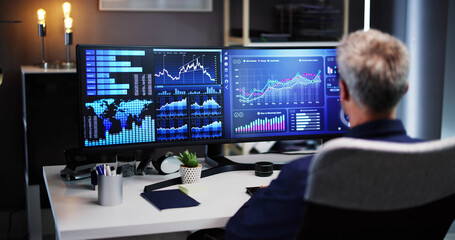 Naklejka premium Business Data Analytics Dashboard