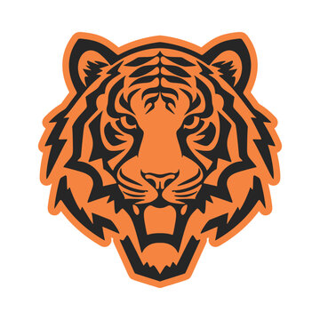 ?A modern, straightforward, and easy-to-understand logo design featuring a tiger. Vector Illustration.