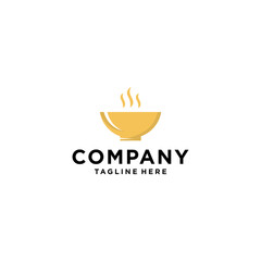 modern minimalist bowl logo design 