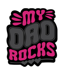 Father's Day Vector, Elements and Craft Design.