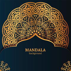 luxury mandala with abstract background. Decorative mandala design for cover, card, invitation, print, poster, banner, brochure,	