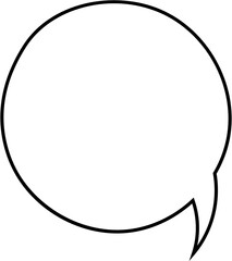 Black and white speech bubble balloon icon sticker memo keyword planner text box banner, flat png transparent element design