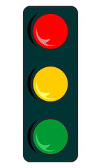 Traffic light, vector illustration