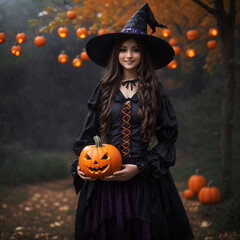 ハロウィン　魔女