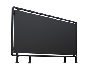 Obraz premium Blank wall mounted street shop advertisement signs isolated on white background. mockup of street store template signboard , Metal cafe restaurant bar plastic badge black white, 3D illustration