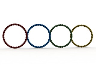 Silicone Braided Wristband 3D print model