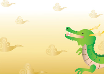 龍のフレーム A3