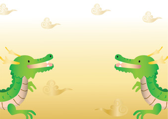 龍のフレーム A3