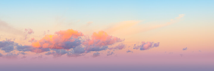 Beautiful sky with a cloud