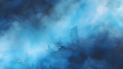 Black Blue Abstract Watercolor