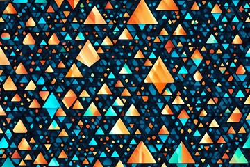 seamless geometric pattern with triangles