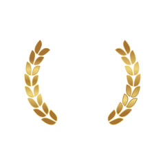 Vector golden olive foliage branches decorative ornament frame