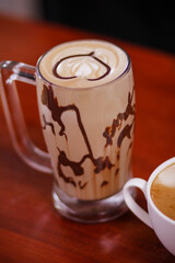 cup of coffee with milk