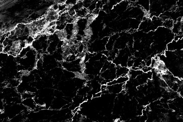 Marble black background wall surface pattern abstract for interior decoration.