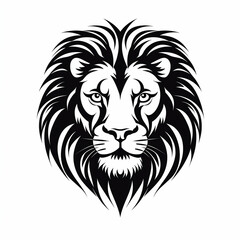 Fototapeta premium lion head silhouette 