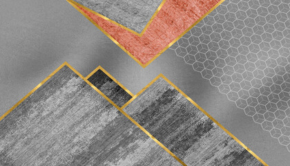 Abstract geometric art painting. Textured geometric background design. Jeans texture, modern art pattern. For carpet pattern printing, wallpaper, posters, cards, etc.