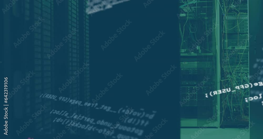 Poster animation of computer language over data server systems