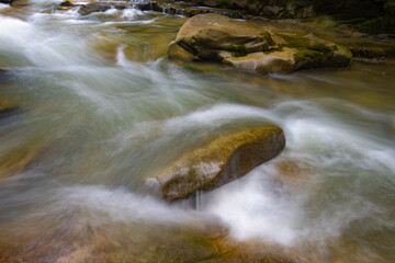 Mountain river with stones