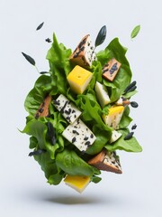 salad with cheese and olives