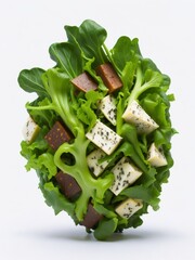 salad with cheese and lettuce