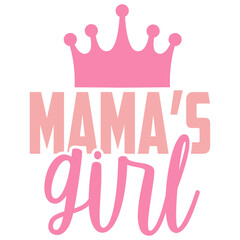 Mama's Girl - Baby Girl Illustration