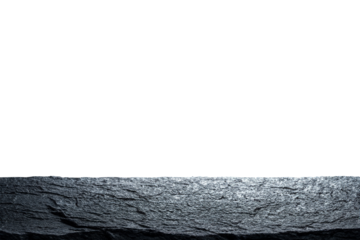 stone board podium empty table isolated white background