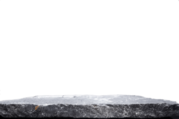 stone board podium empty table isolated white background