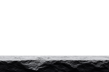 stone board podium empty table isolated white background