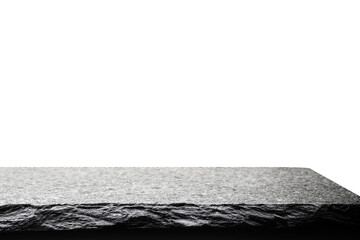 stone board podium empty table isolated white background