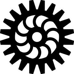 Wheel gear vector element