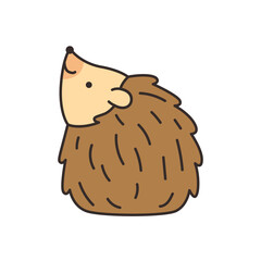 hedgehog icon on white background. vector illustration. © YKreatif