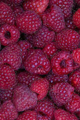 red raspberries textured background