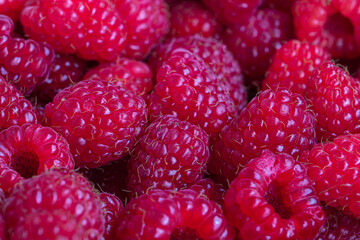 red raspberries textured background