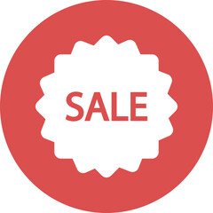 sale tag icons in simple circle.