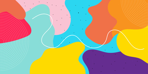 Abstract pop art background with wave pattern. Vector pattern. Color wave template and presentation design