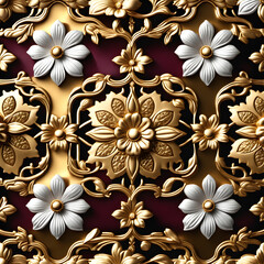 The Magnificent Cherry Blossom Crafted in Gold Leaf.(Generative AI)