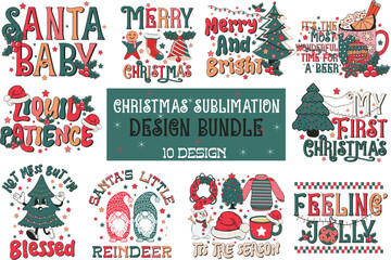 Christmas Sublimation Design Bundle