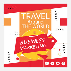 Vector travel business agency template