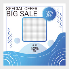 Fototapeta premium Corporate Social Media Post Design Free vector