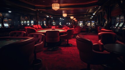 Casino room, AI generated Image