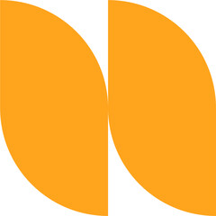 Yellow Bauhaus Modern Geometric Shape Design Element